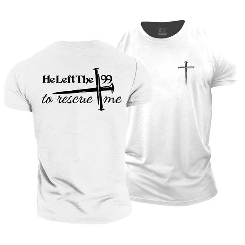 Men's He Left The 99 To Rescue Me Cotton T-Shirt